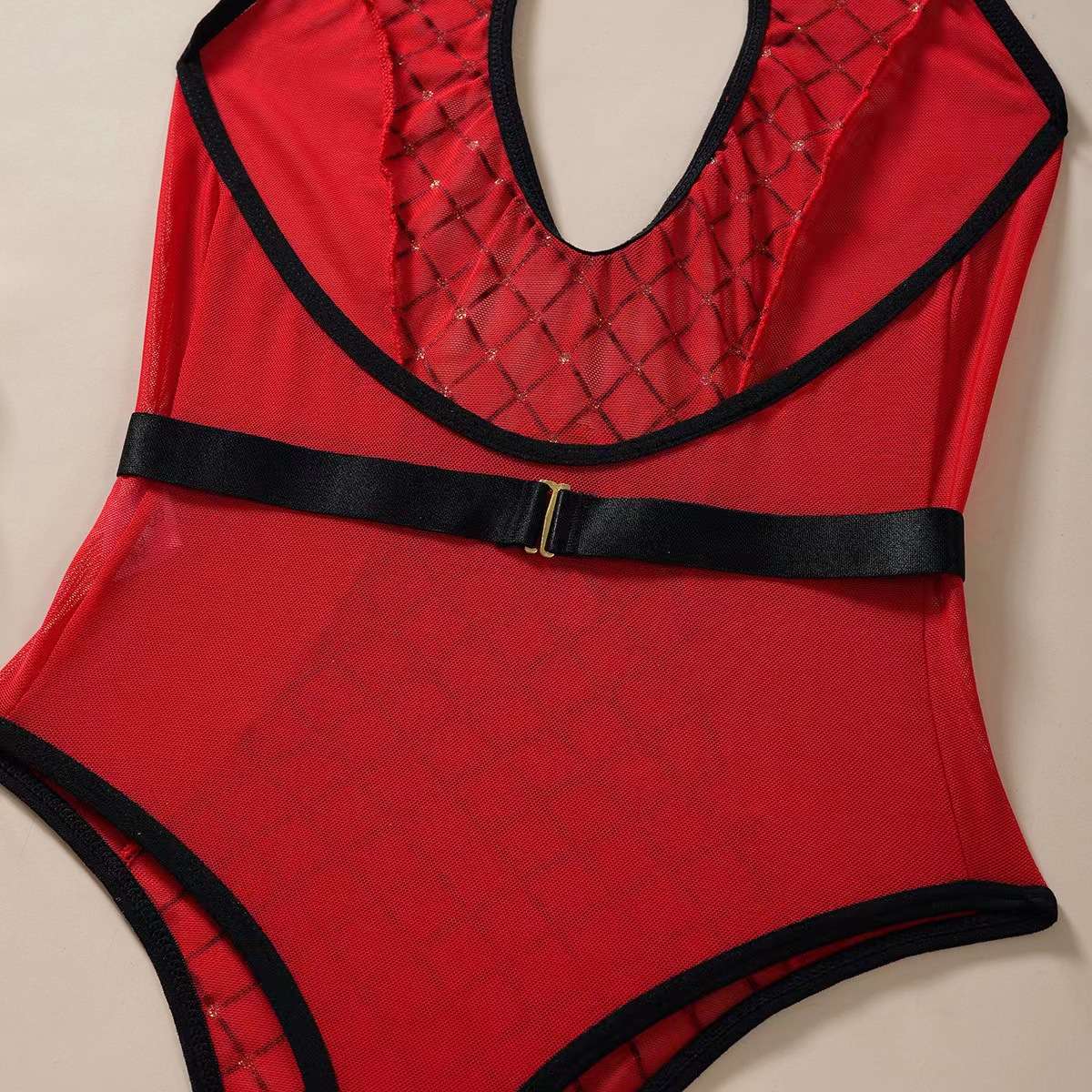 Fiery bodysuit with gloves image 4