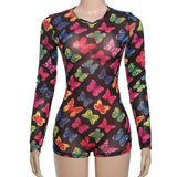 Colorful Butterfly Long-Sleeve Bodysuit image 5