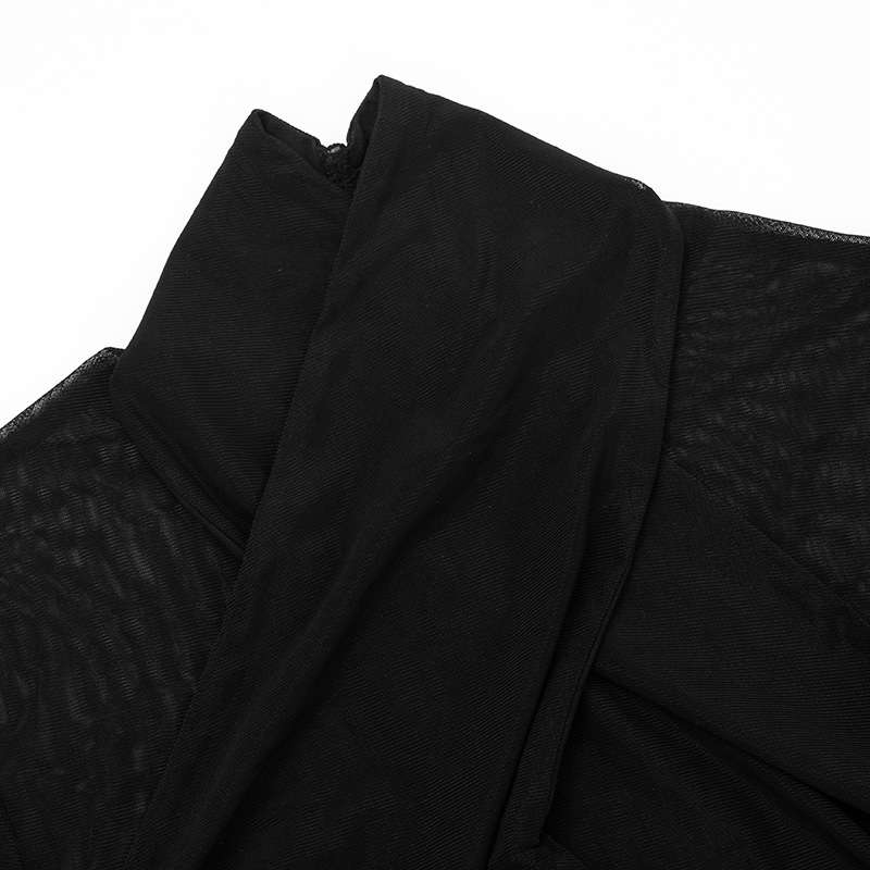 Sheer Long-Sleeve Crop Top image 5