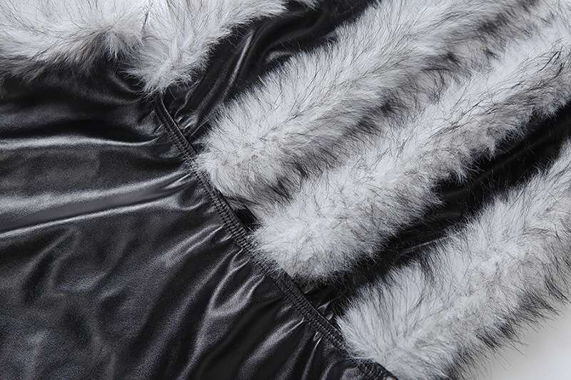 Faux Leather Fur-Trimmed Jumpsuit image 7