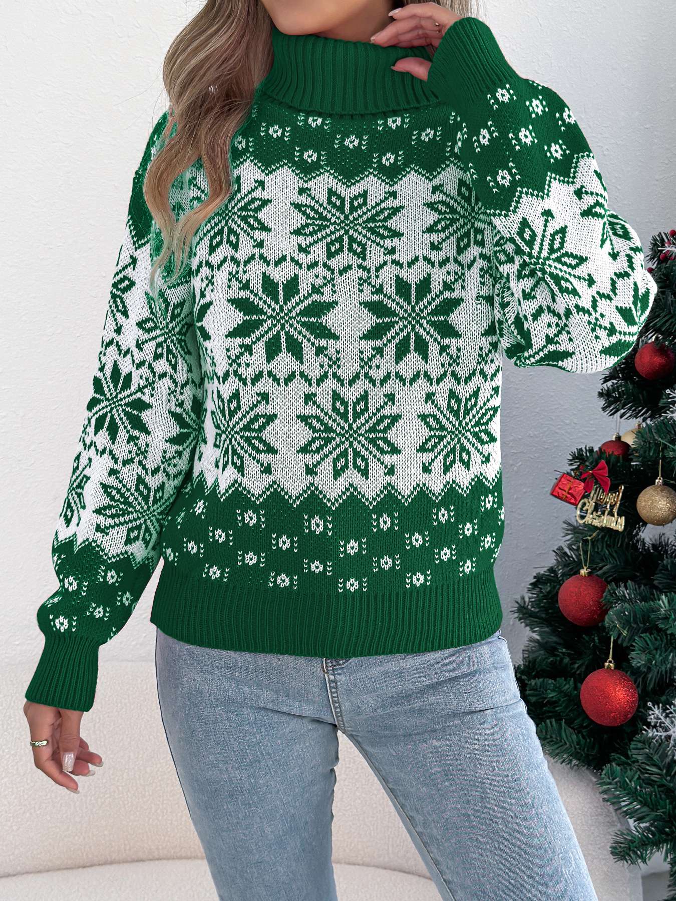 Snowflake Christmas Sweater image 6