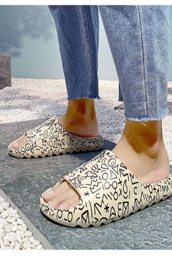 Platform Slides with Doodle Print image 0