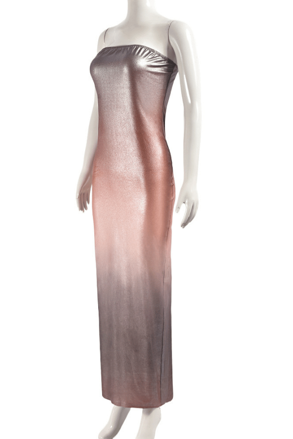Ethereal Glow Ombre Tube Dress image 6