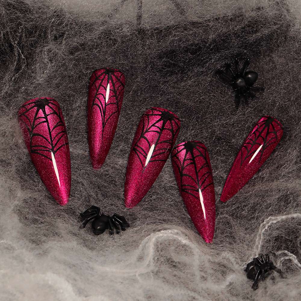 Spider Web Nail Art Design image 4