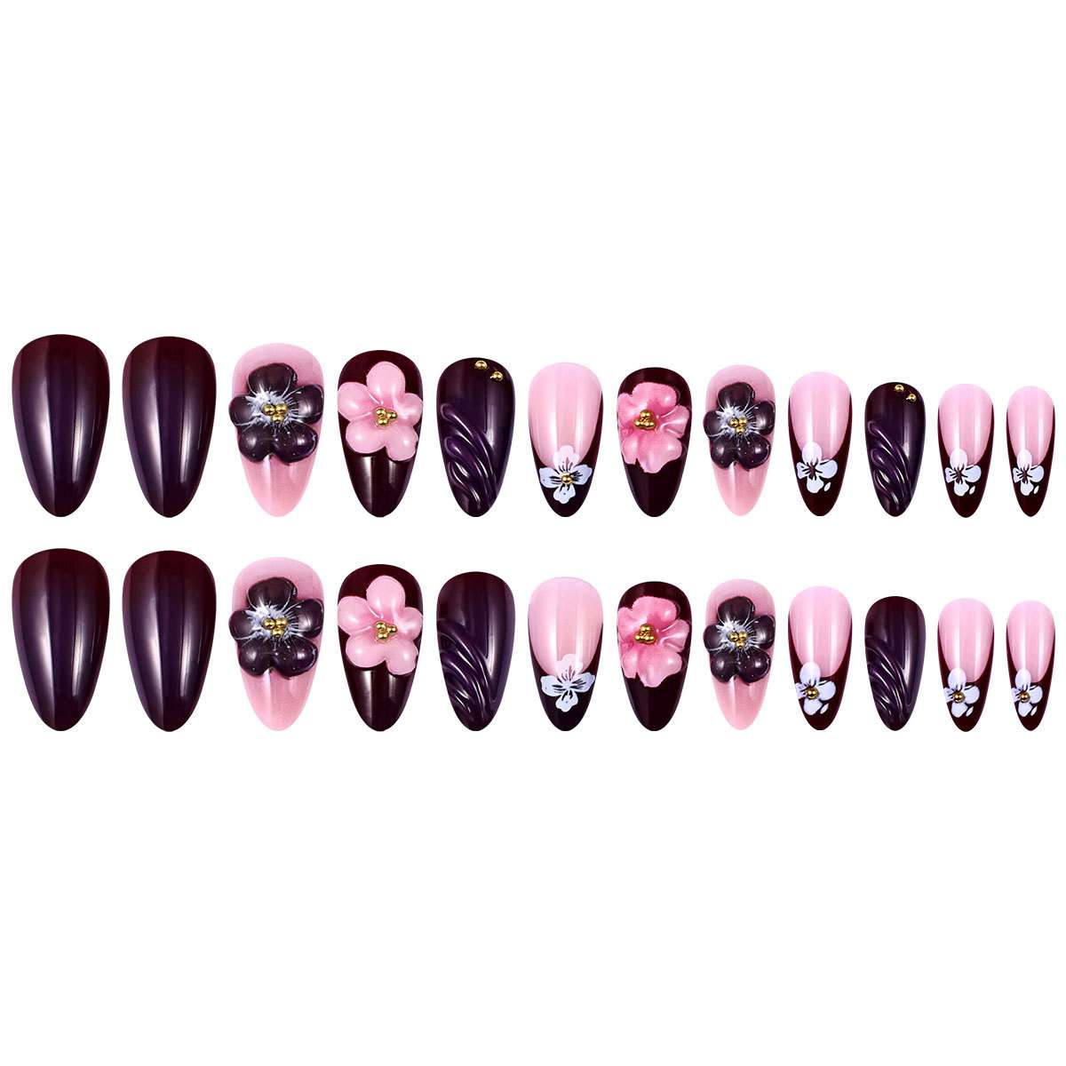 Floral 3D Nail Art image 4