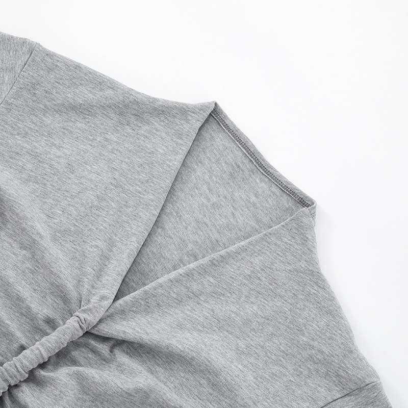 Casual Ruched Front Short Sleeve Top image 2