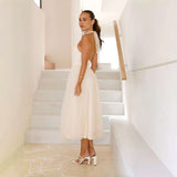 Halter Tulle Midi Dress image 2