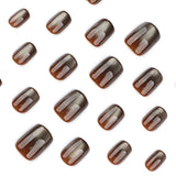 Metallic Brown Gel Nail Art image 4