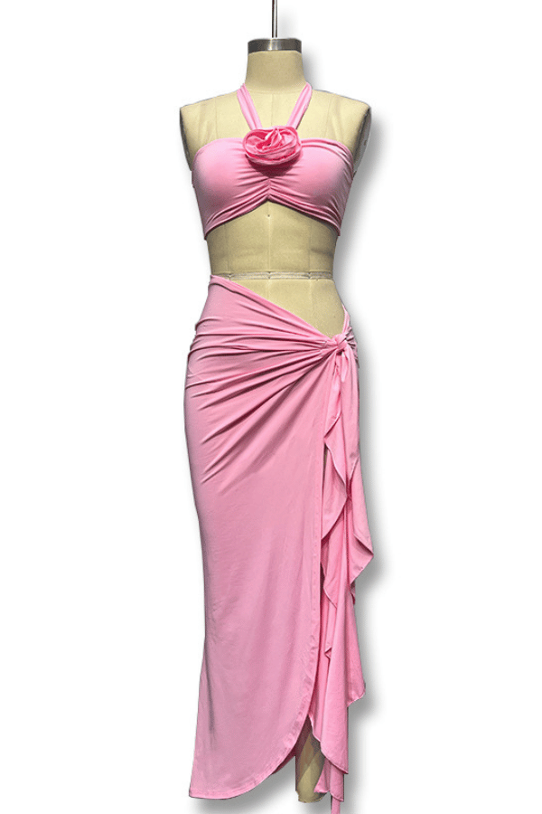 Scarlet Sands Halter Two-Piece Set image 5