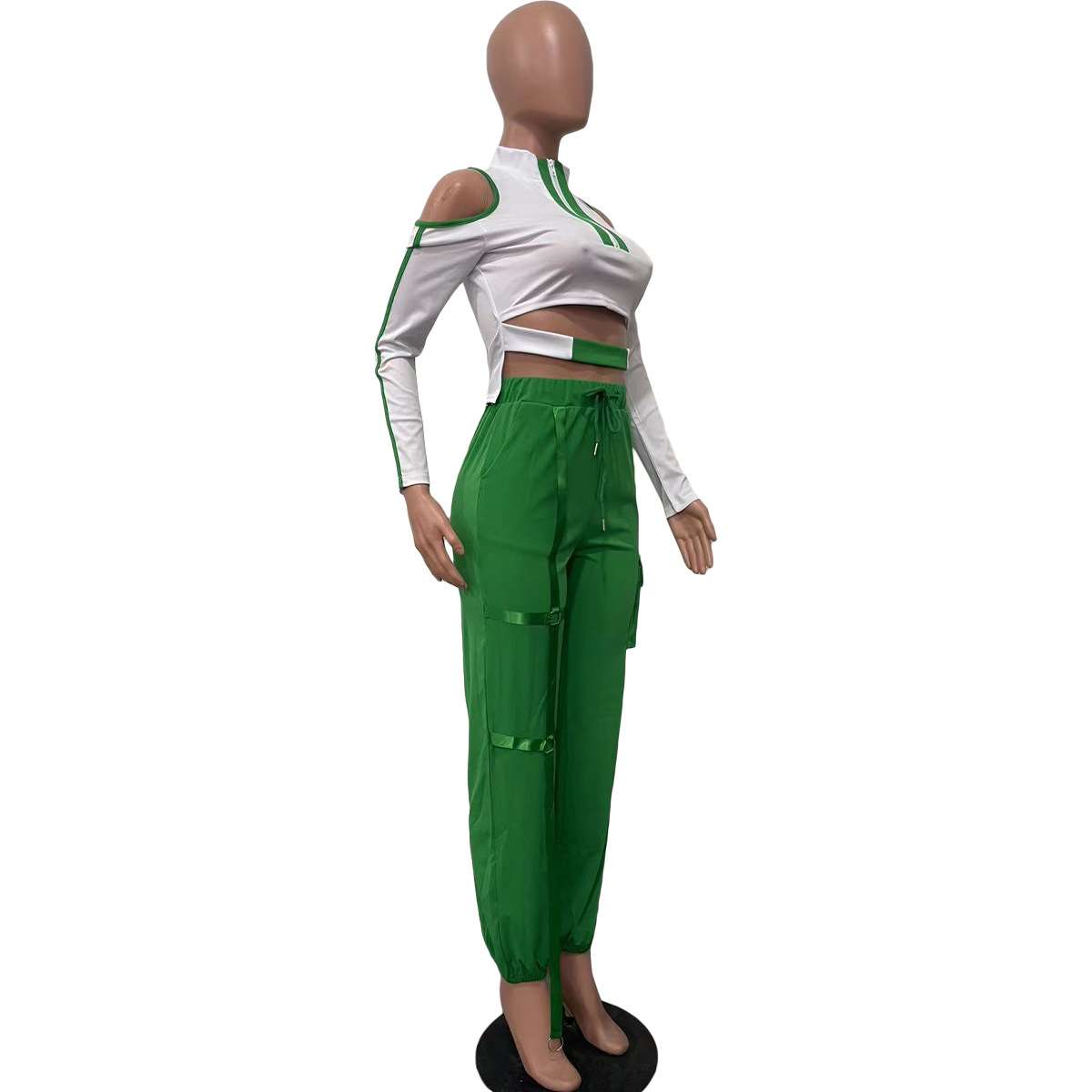 Splicing Cold Shoulder Set image 5