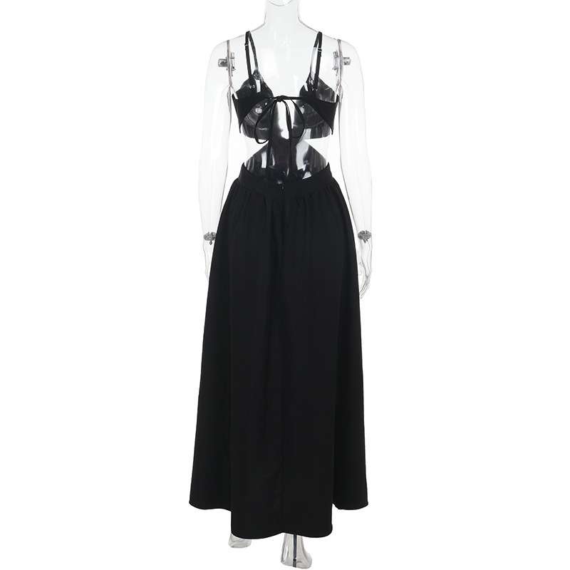 Cut-Out Maxi Dress with Spaghetti Straps image 4