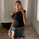 Solid Off Shoulder Top image 1