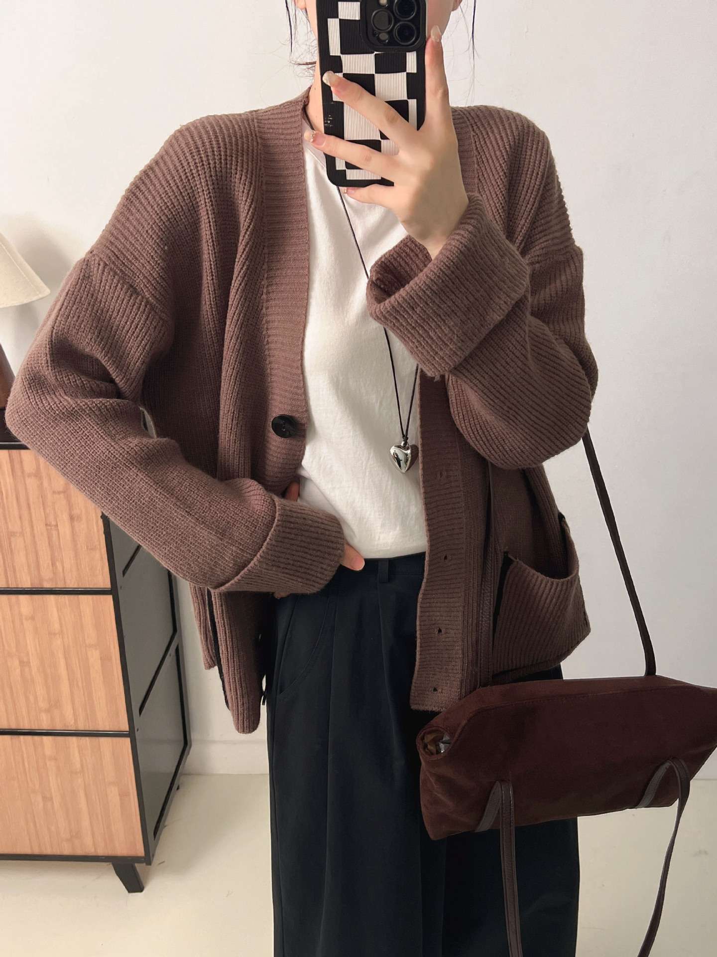 Warm Oversized Knit Cardigan image 3