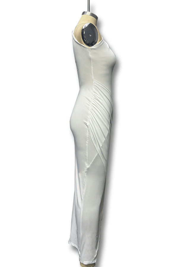 Sculpted Elegance One-Shoulder Gown image 8