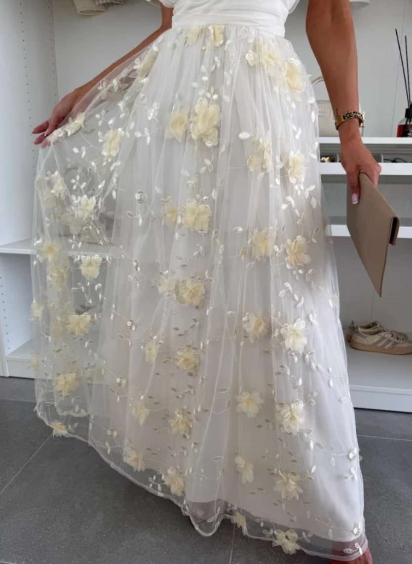 Floral Embroidered Maxi Dress image 4