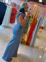 Cropped Top with Wide-Leg Pants Set image 3