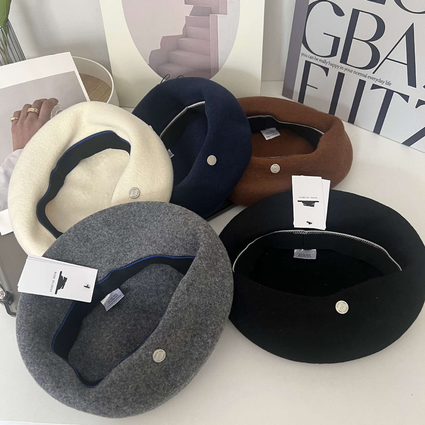 French Beret Cap Hat image 8