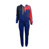 Color Block Two Piece Activewear Zipper Up Set image 5