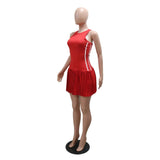 Pleated Mini Dress with Side Detailing image 8