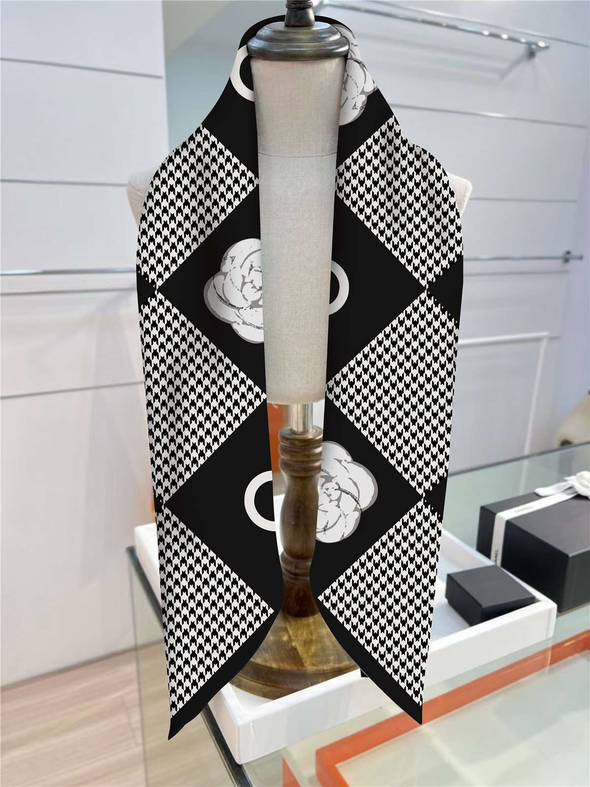 Floral Neck Scarf Head Scarf image 2