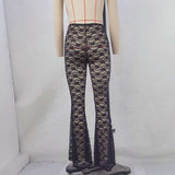 Elegant Lace Flared Pants image 1