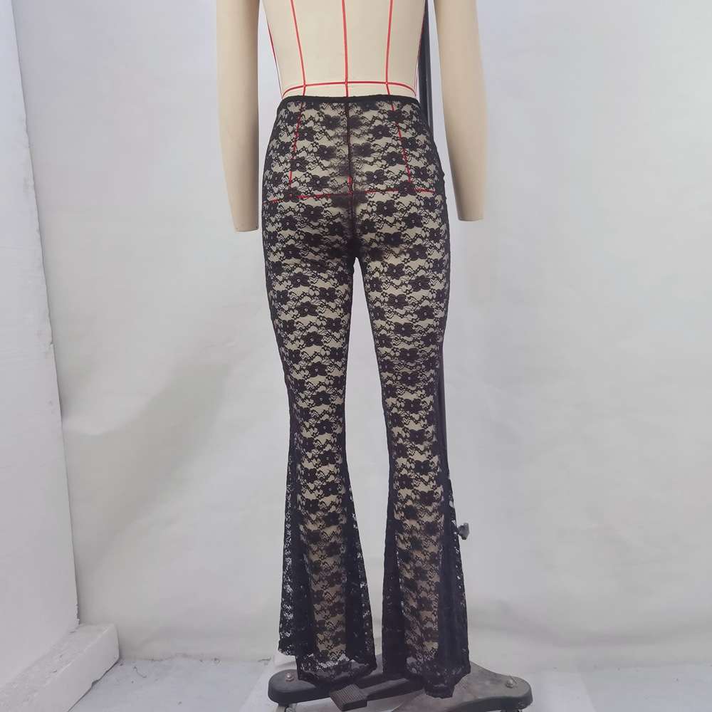 Elegant Lace Flared Pants image 1