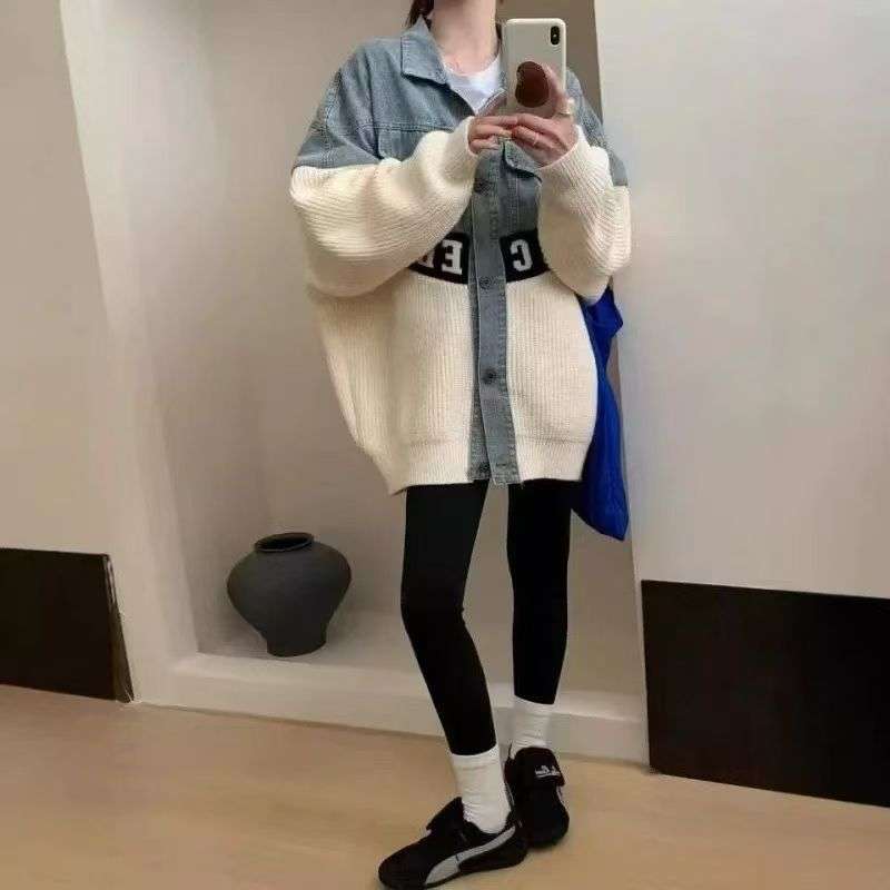 Streetwear Oversized Jacket - Free Size, Light Beige image