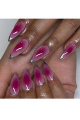 Glossy Pink Ombre Press-On Nail Set image 0