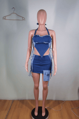 Denim Daredevil Two-Piece Set image 2