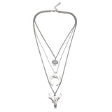 Silver Layered Necklace Set image 3