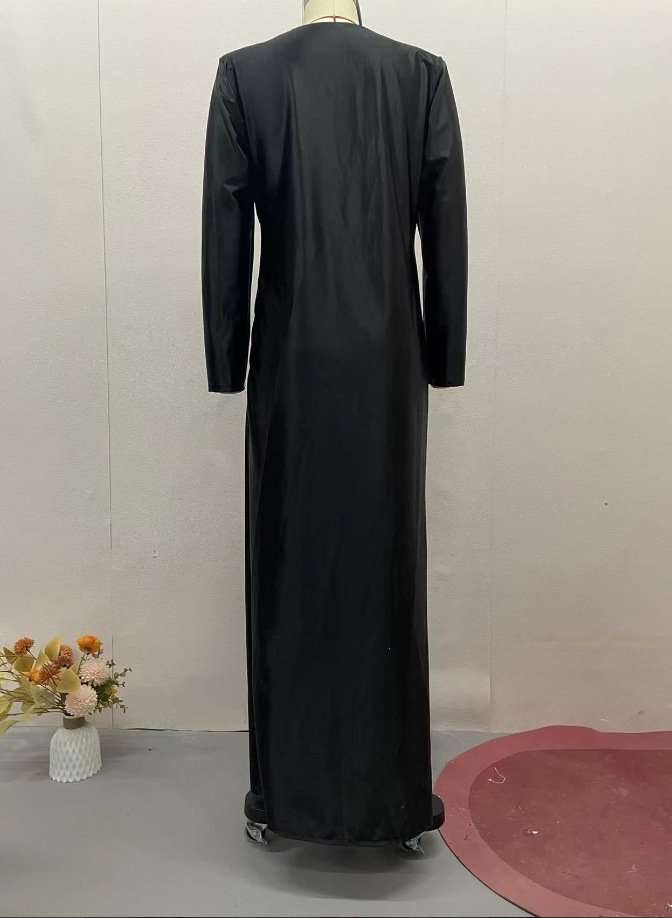 V-Neck Pleated Evening Gown image 6