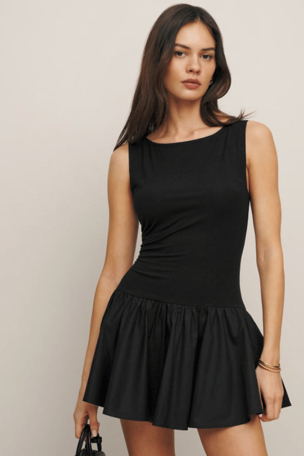 Noir Chic Flare Dress image 1