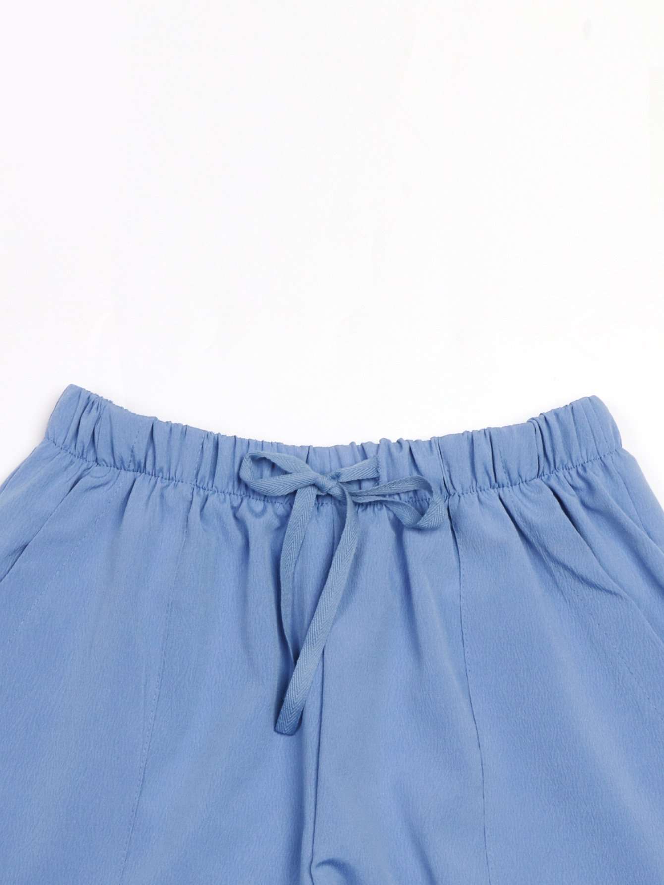 Drawstring Culotte Shorts image 8
