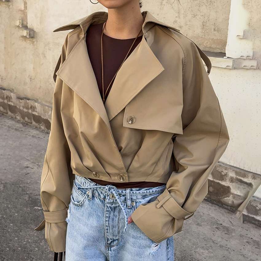 Cropped Double-Layer Jacket image 4