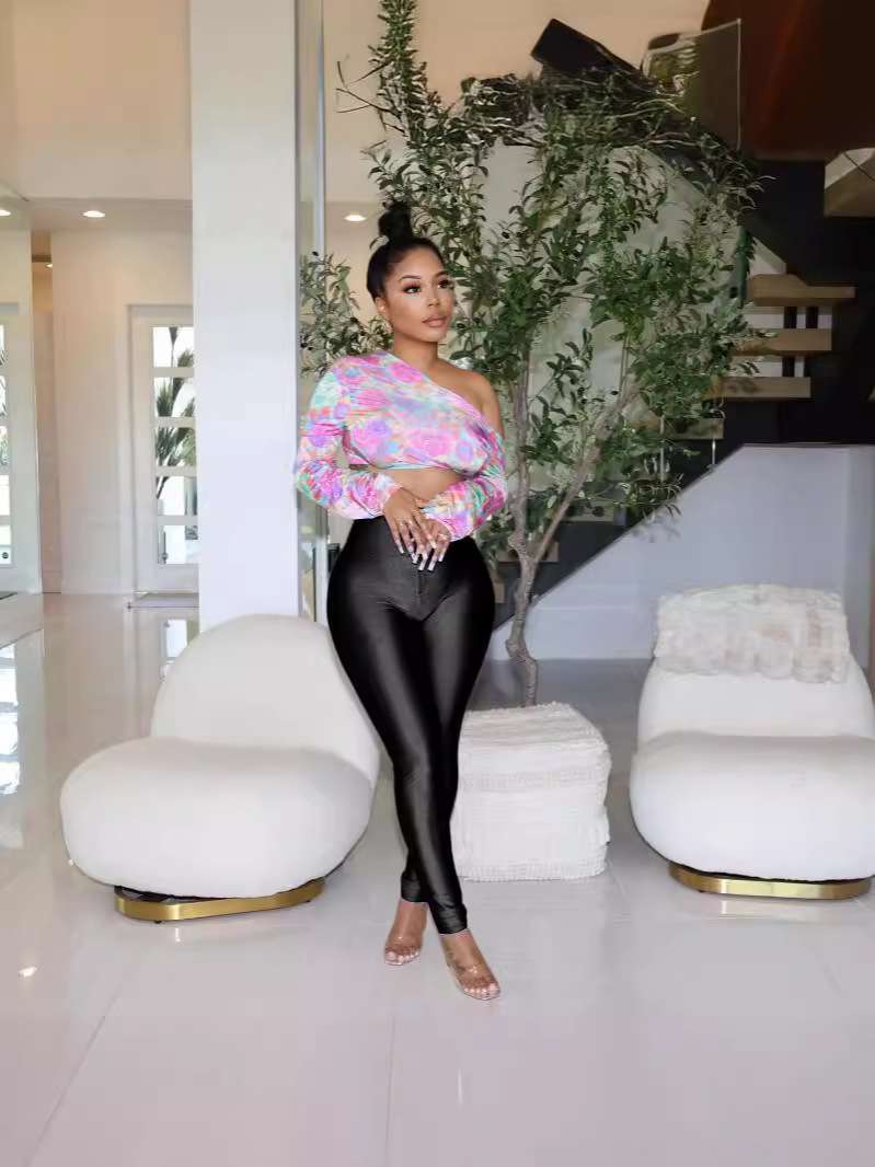 Wide Waist Leggings High Waisted image 1