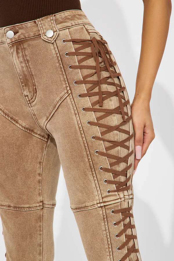 After Hours Lace Up Flare Pant image 3