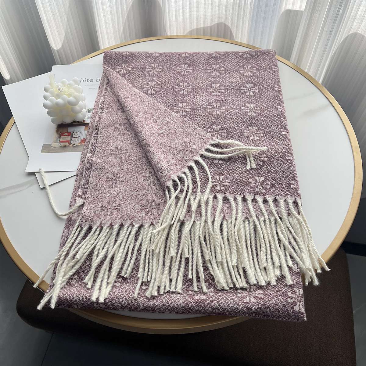 Winter Shawl Oversized Scarf Blanket Wrap image 4