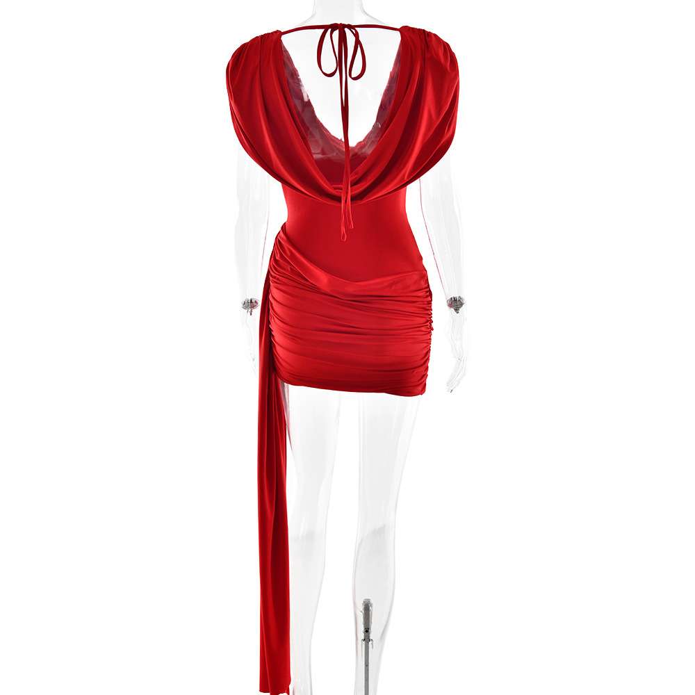 Draped Bodycon Dress image 6