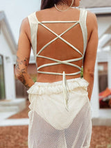 Deep V-Neck Maxi Cover-Up Dress image 4