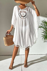 Crochet Front Beach Cover-Up Dress image 0
