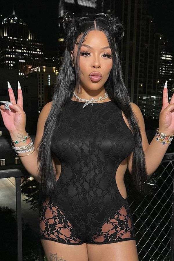 Cut-Out Bodycon Romper image 1