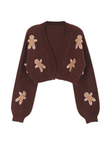 Gingerbread Embroidered Cardigan Jacket image 7