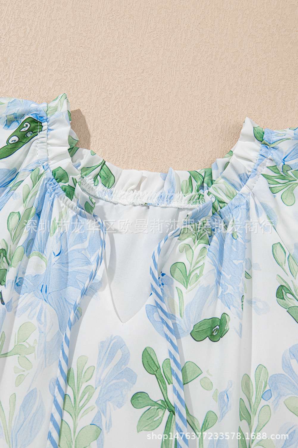 Floral Casual Dress with Ruffle Details image 5