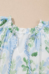 Floral Casual Dress with Ruffle Details image 5