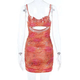 Butterfly Print Cut-Out Bodycon Dress image 2