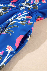 Vibrant Floral Maxi Dress with Ruffled Hem image 3