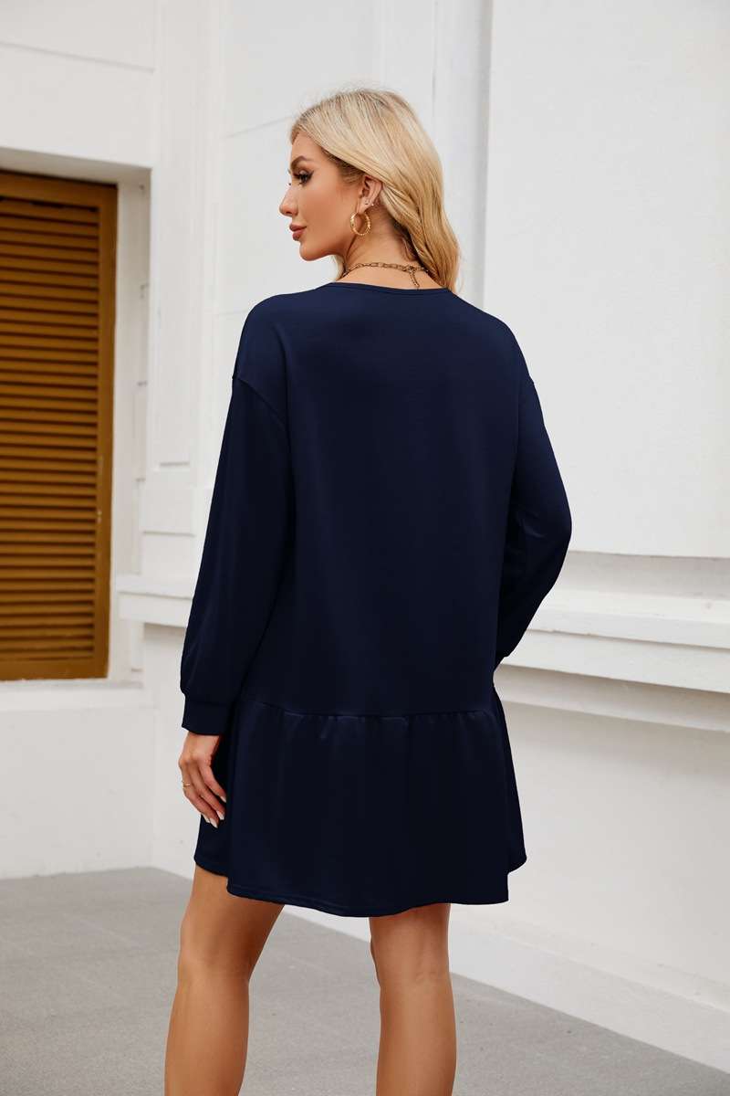 Solid Short Cute Dress image 9