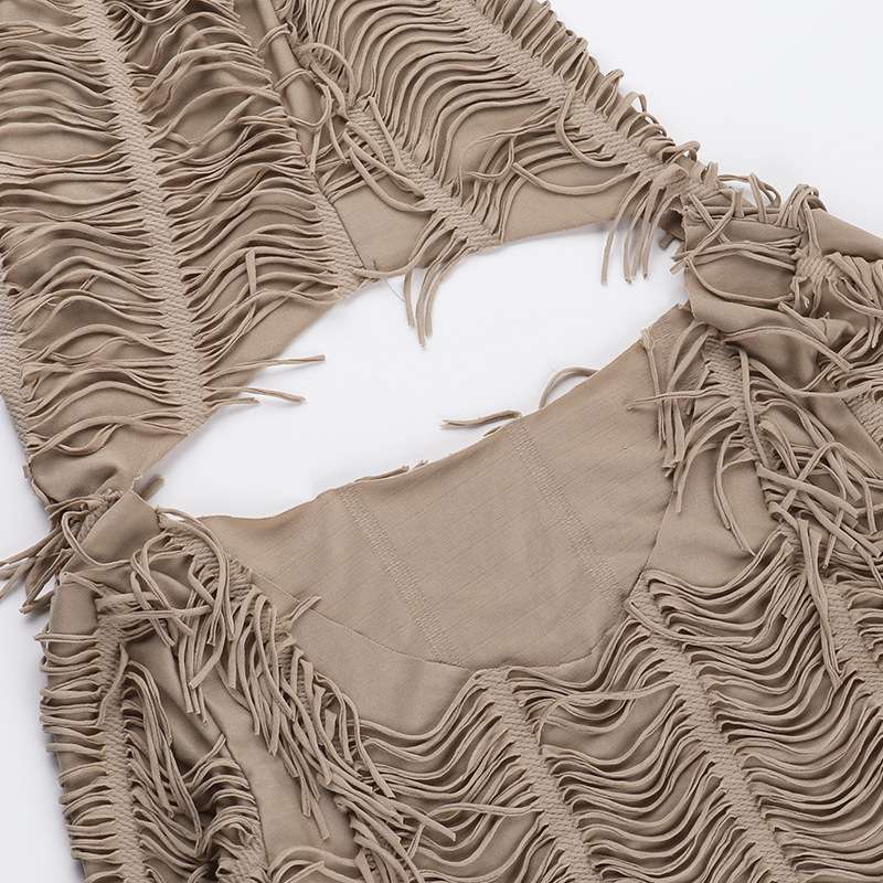 Fringe Fantasy Hooded Crop Top image 4