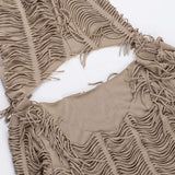 Fringe Fantasy Hooded Crop Top image 4