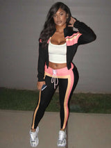 Trendy Color-Block Athletic Tracksuit image 6